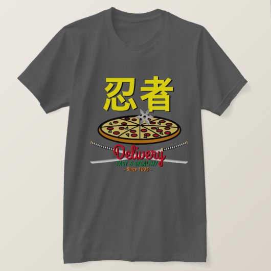 Ninja Pizza Delivery T-Shirt (Design voorkant)