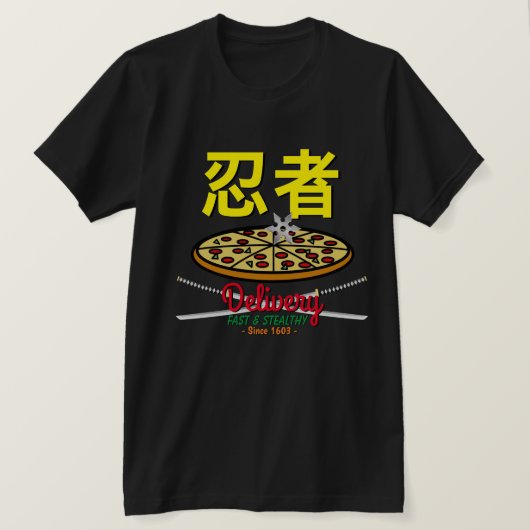 Ninja Pizza Delivery T-Shirt (Design voorkant)