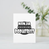Ninja Podiater Briefkaart (Staand voorkant)