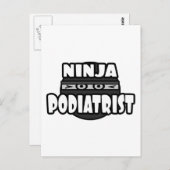 Ninja Podiater Briefkaart (Voorkant / Achterkant)