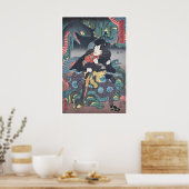 Ninja-poster Ukiyo-E-kunst Japanse houtsnede Poster (Keuken)