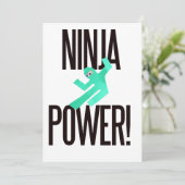 Ninja Power Kaart (Staand voorkant)