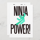 Ninja Power Kaart (Voorkant / Achterkant)
