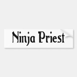 Ninja Priest Bumpersticker