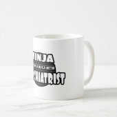 Ninja Psychiatrist Koffiemok (Voorkant rechts)