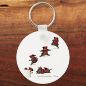 Ninja Pug Snack Attack! Sleutelhanger (Voorkant)