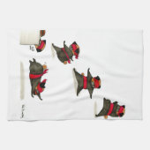 Ninja Pug Snack Attack! Theedoek (Horizontaal)