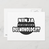 Ninja Pulmonoloog Briefkaart (Voorkant / Achterkant)