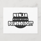 Ninja Pulmonoloog Briefkaart (Voorkant)