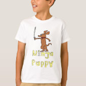 Ninja Puppy van de reddingsvesting T-shirt (Voorkant)