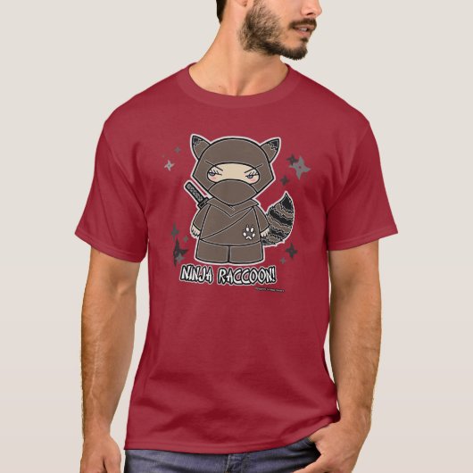 Ninja Raccoon. T-shirt (Voorkant)