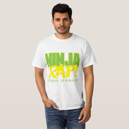 Ninja Rap. Ga Ninja, ga Ninja Go! T-shirt (Voorkant volledig)