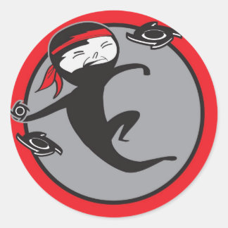 Ninja Red Belt Stickers