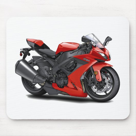 Ninja Red Bike Muismat (Voorkant)