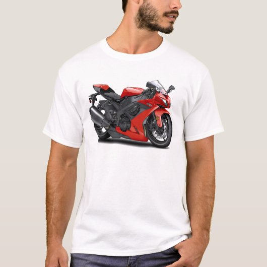 Ninja Red Bike T-shirt (Voorkant)