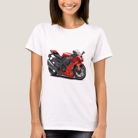 Ninja Red Bike T-shirt (Voorkant)