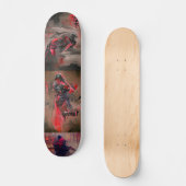 Ninja red Death grafische abstracte kunst Persoonlijk Skateboard (Voorkant)