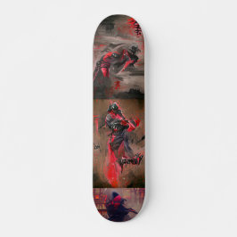 Ninja red Death grafische abstracte kunst Persoonlijk Skateboard