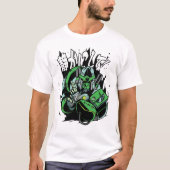 Ninja Robot Japanse Style T Shirt Design (Voorkant)