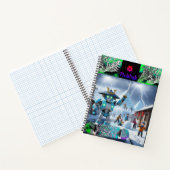 Ninja Robot Spiral Notebook Notitieboek (Binnen)
