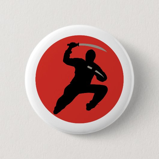 Ninja Ronde Button 5,7 Cm (Voorkant)