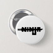 Ninja Ronde Button 5,7 Cm (Voorkant /achterkant)