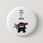 Ninja Ronde Button 5,7 Cm (Voorkant)