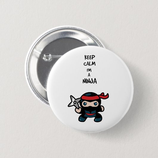 Ninja Ronde Button 5,7 Cm (Voorkant /achterkant)