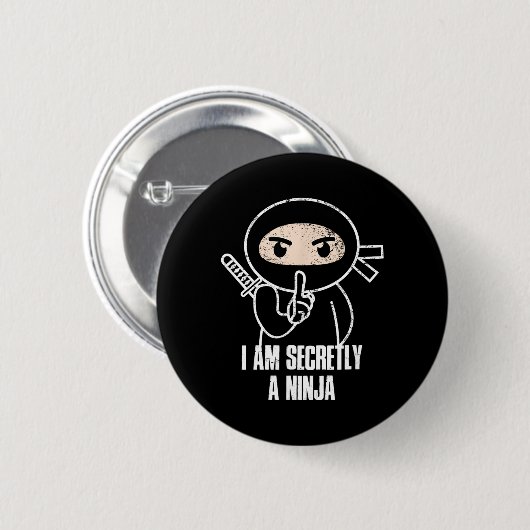 Ninja Ronde Button 5,7 Cm (Voorkant /achterkant)