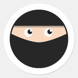 Ninja. Ronde Sticker