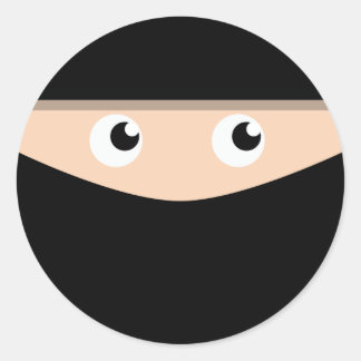 Ninja. Ronde Sticker