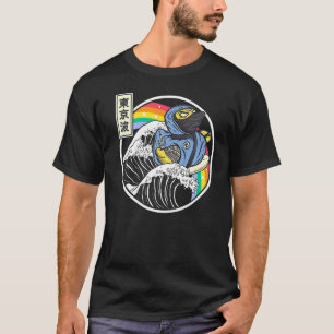 Ninja Rubber Duck Surfing Kanagawa Wave Japan Vapo T-shirt