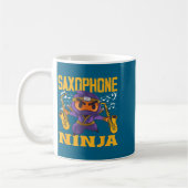 Ninja Saxophone Saxophonist World Koffiemok (Links)