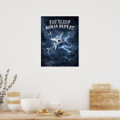Ninja Schaduw Ijs Staking Poster (Keuken)