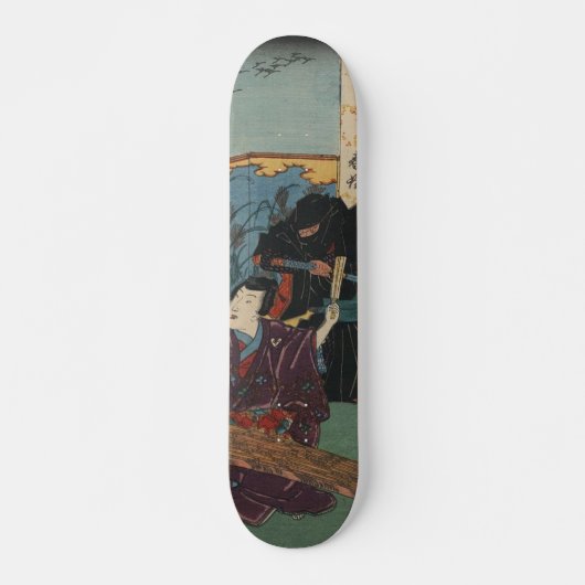 Ninja-schildering circa 1853 persoonlijk skateboard (Voorkant)