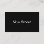 Ninja Service Visitekaartje (Achterkant)