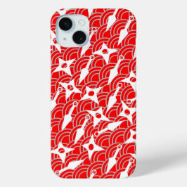 Ninja Shuriken en Kunai Design iPhone 15 Mini Hoesje