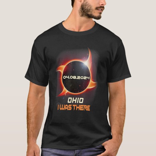 Ninja Shuriken Totale Zonsverduistering 2024 Ohio T-shirt (Voorkant)
