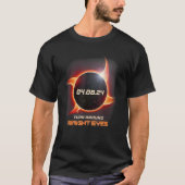 Ninja Shuriken Totale Zonsverduistering Draai om B T-shirt (Voorkant)