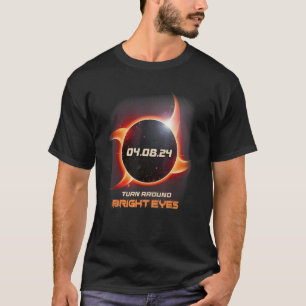 Ninja Shuriken Totale Zonsverduistering Draai om B T-shirt