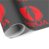 Ninja Silent Warrior Killer Martial Arts Cadeaupapier (Rol Hoek)