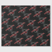 Ninja Silhouette Cadeaupapier (Vlak)