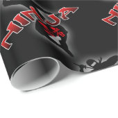 Ninja Silhouette Cadeaupapier (Rol Hoek)