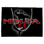 Ninja Silhouette Groot Cadeauzakje (Achterkant)