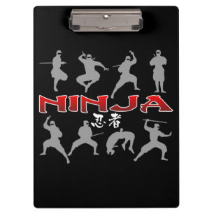 Ninja Silhouette Klembord