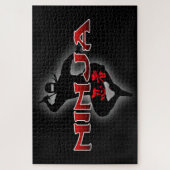 Ninja Silhouette Legpuzzel (Verticaal)