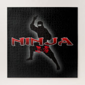 Ninja Silhouette Legpuzzel (Verticaal)
