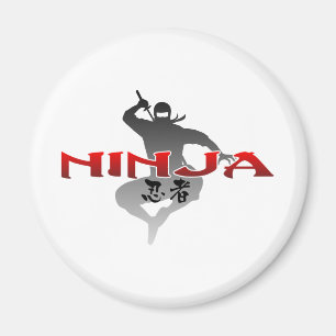 Ninja Silhouette Magneet