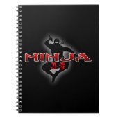 Ninja Silhouette Notitieboek (Voorkant)