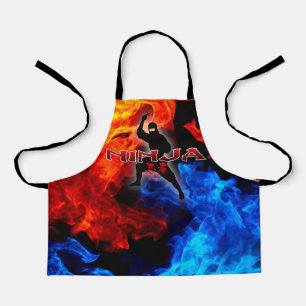 Ninja Silhouette Schort